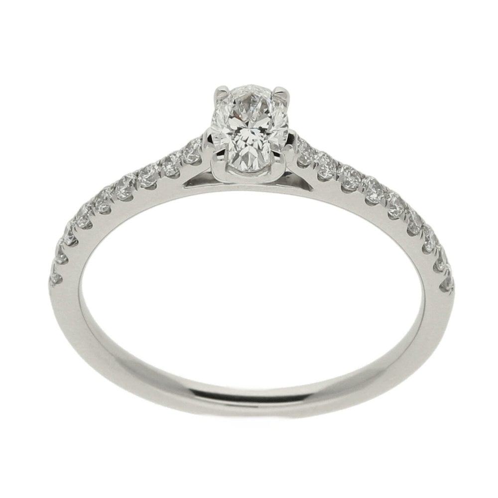 Ladies GIA Certified Diamond Platinum Ring -  0.56ct
