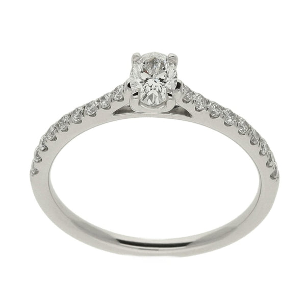 Ladies GIA Certified Diamond Platinum Ring -  0.56ct