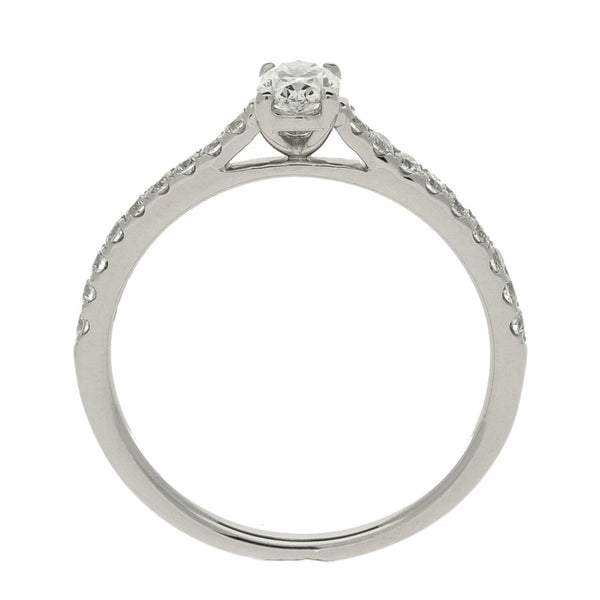 Ladies GIA Certified Diamond Platinum Ring -  0.56ct