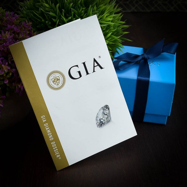 Ladies GIA Certified Diamond Platinum Ring -  0.56ct