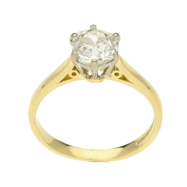 Ladies 18ct Yellow Gold Diamond Engagement Ring - 1.19ct