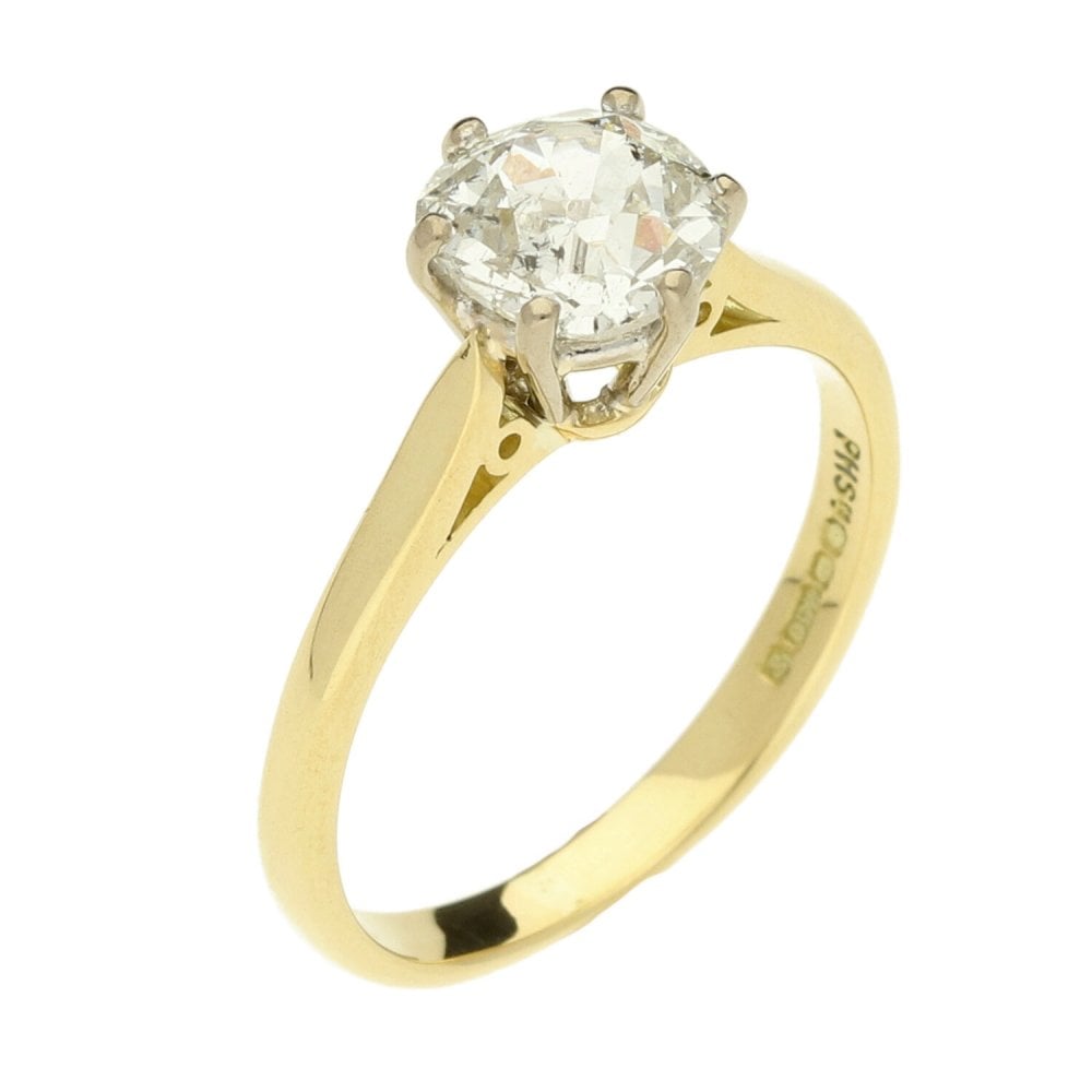Ladies 18ct Yellow Gold Diamond Engagement Ring - 1.19ct