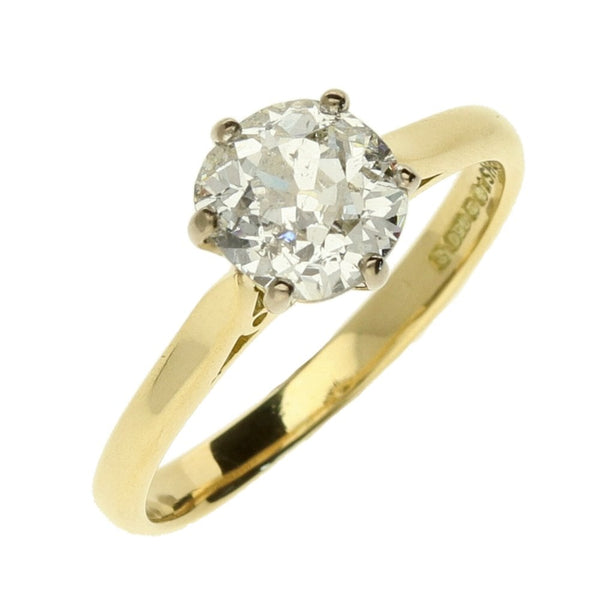 Ladies 18ct Yellow Gold Diamond Engagement Ring - 1.19ct