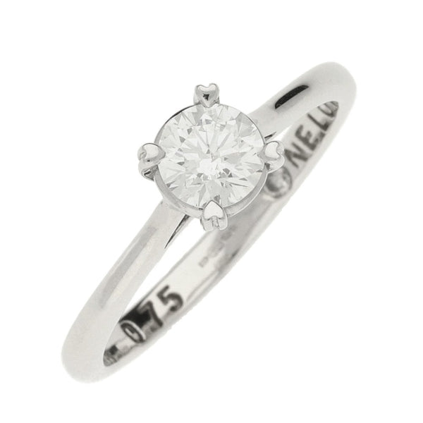 Ladies 18ct White Gold Diamond Engagement Ring - Size S - 0.75ct