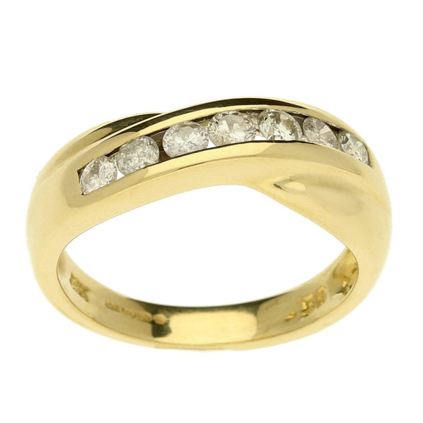 Ladies 18ct Yellow Gold Diamond Eternity Ring - Size M