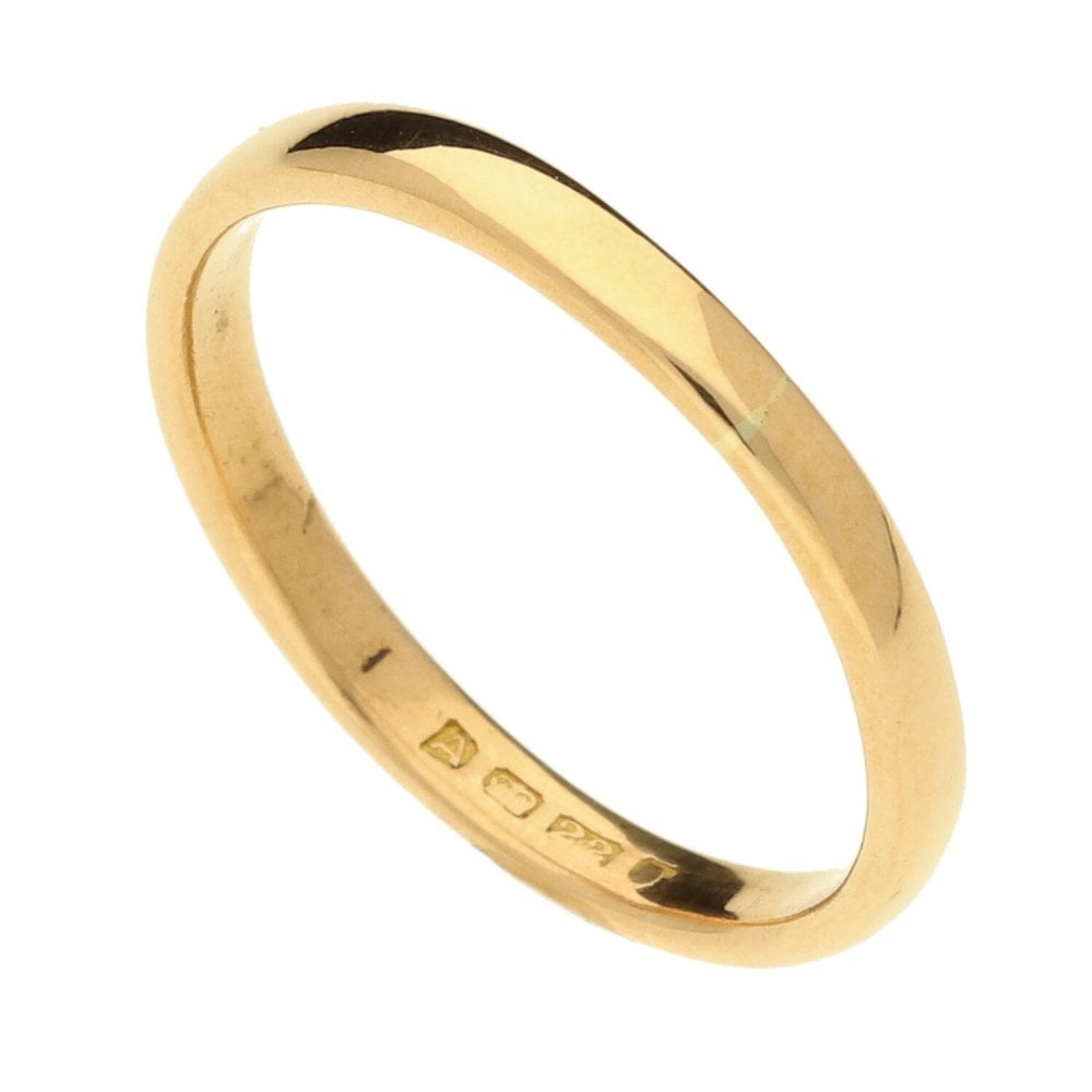 Ladies 22ct Yellow Gold Wedding Ring - Size O - 3.0g