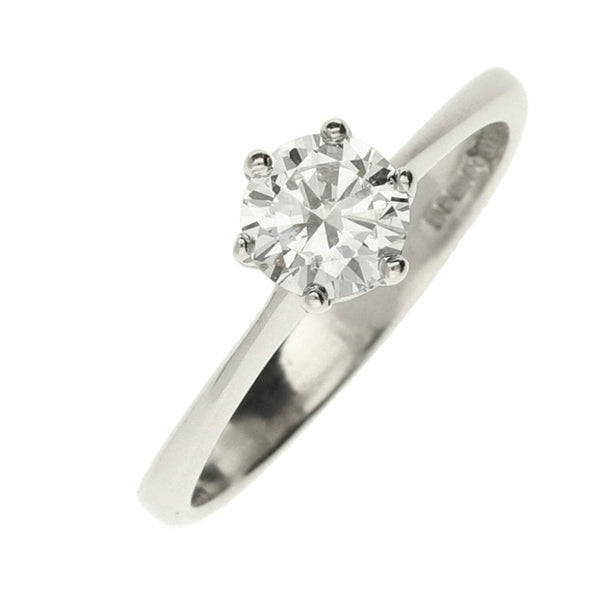 Ladies 18ct White Gold Diamond Engagement Ring - Size L