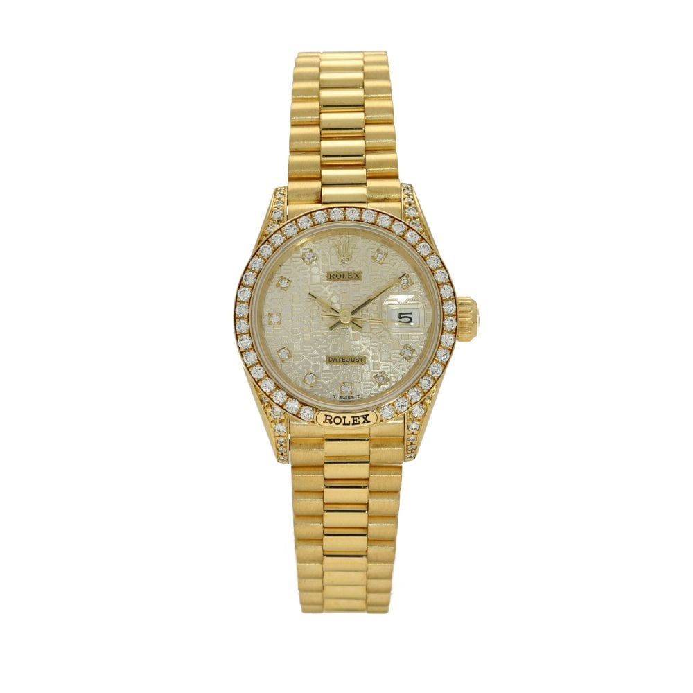 Datejust 69158 - Ladies Gold Watch - Diamond Bezel - 1989