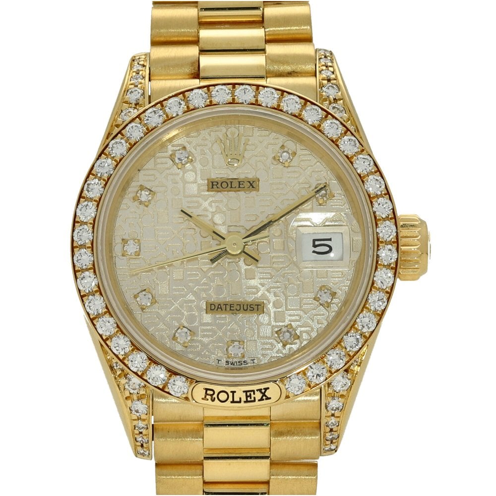 Datejust 69158 - Ladies Gold Watch - Diamond Bezel - 1989