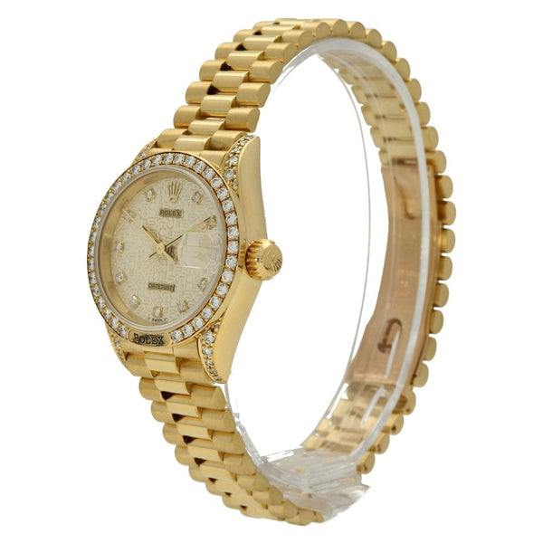 Datejust 69158 - Ladies Gold Watch - Diamond Bezel - 1989