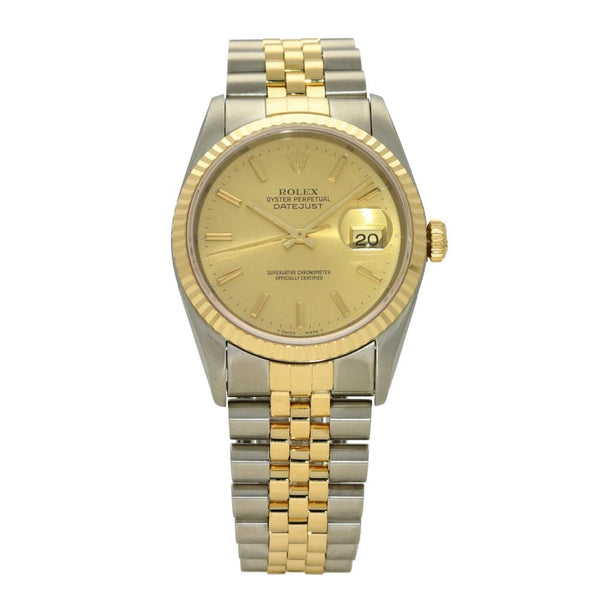 Datejust 16233 - Men's Watch - Champagne Dial - 1990
