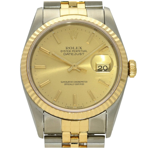 Datejust 16233 - Men's Watch - Champagne Dial - 1990