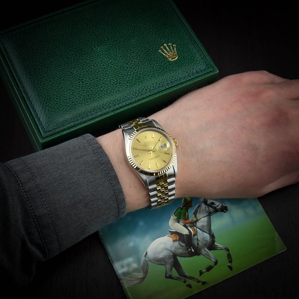 Datejust 16233 - Men's Watch - Champagne Dial - 1990