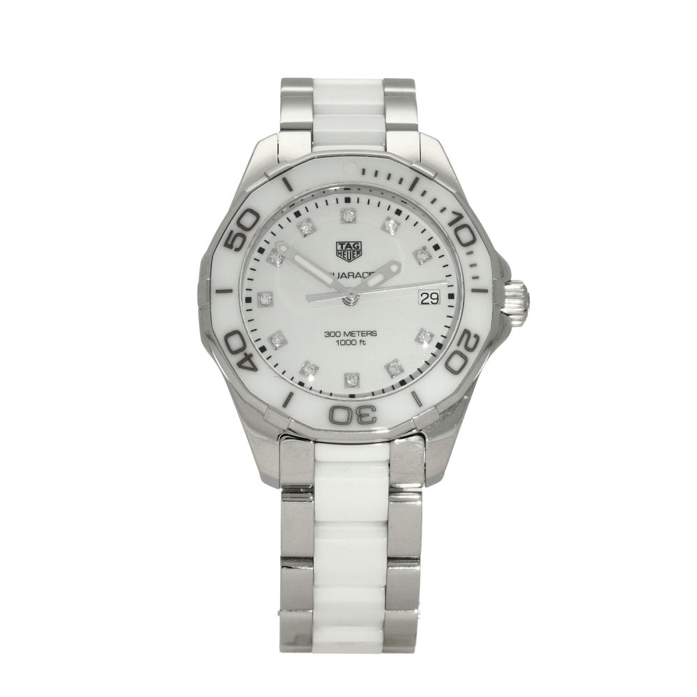 Aquaracer WAY131D - Ladies Watch - White Diamond Dial - 2019