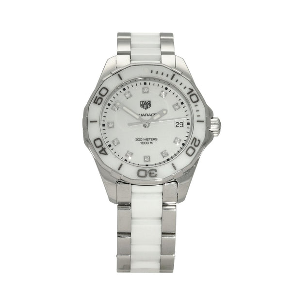 Aquaracer WAY131D - Ladies Watch - White Diamond Dial - 2019