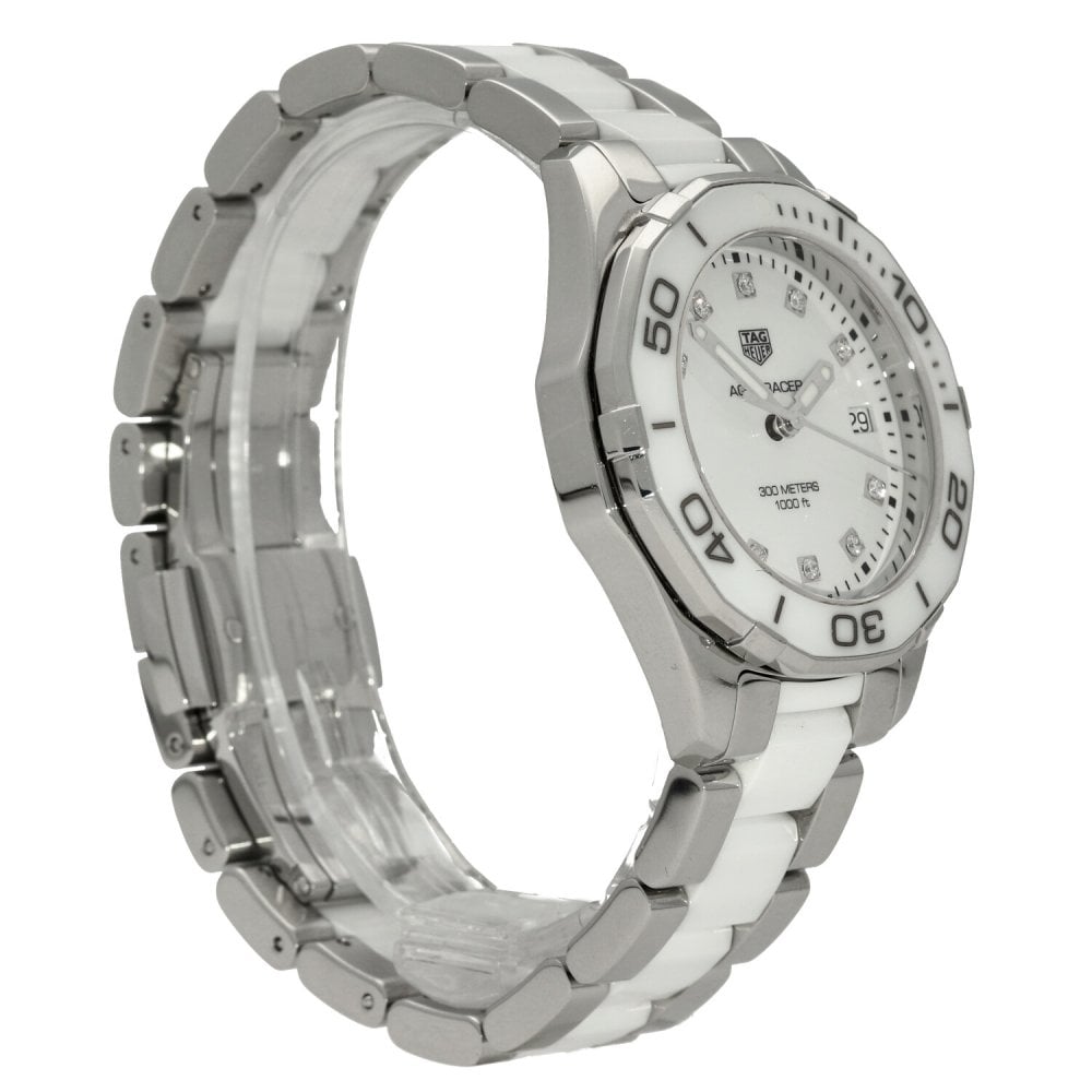 Aquaracer WAY131D - Ladies Watch - White Diamond Dial - 2019