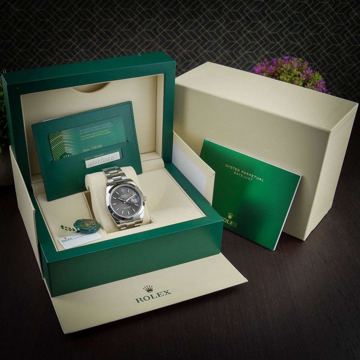 Datejust 126300 - Men's Watch - Grey Dial - 2020
