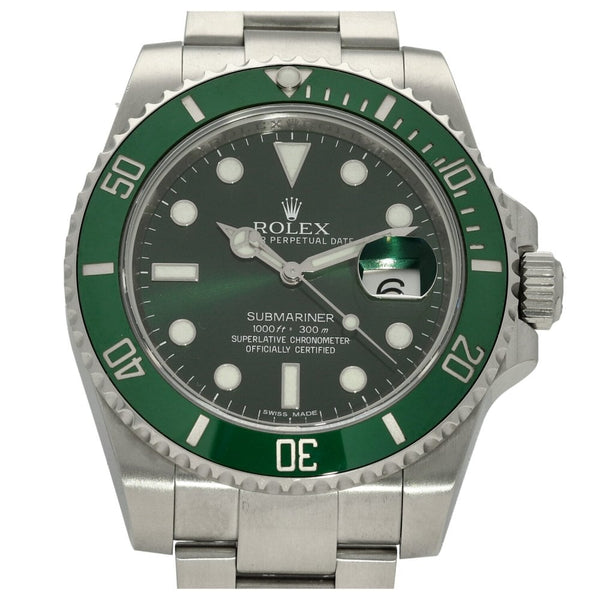 Submariner 116610LV - Mens Watch - Green Dial - 2013