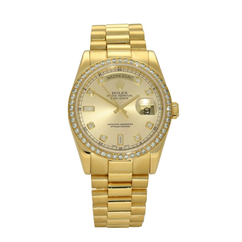 Day-Date 118348 - Men's Watch - Diamond Dial - 2005