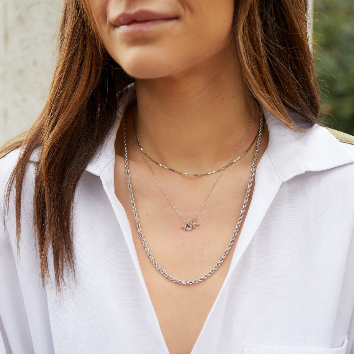 Ladies 9ct Rose Gold Diamond Initial G Slider Pendant