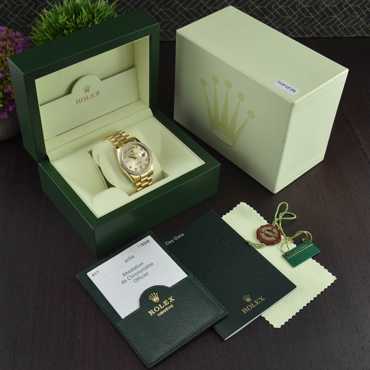 Day-Date 118348 - Men's Watch - Diamond Dial - 2005