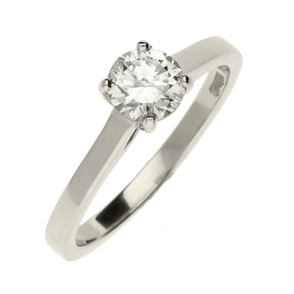 Ladies Platinum Diamond Engagement Ring - Size M - 0.68ct