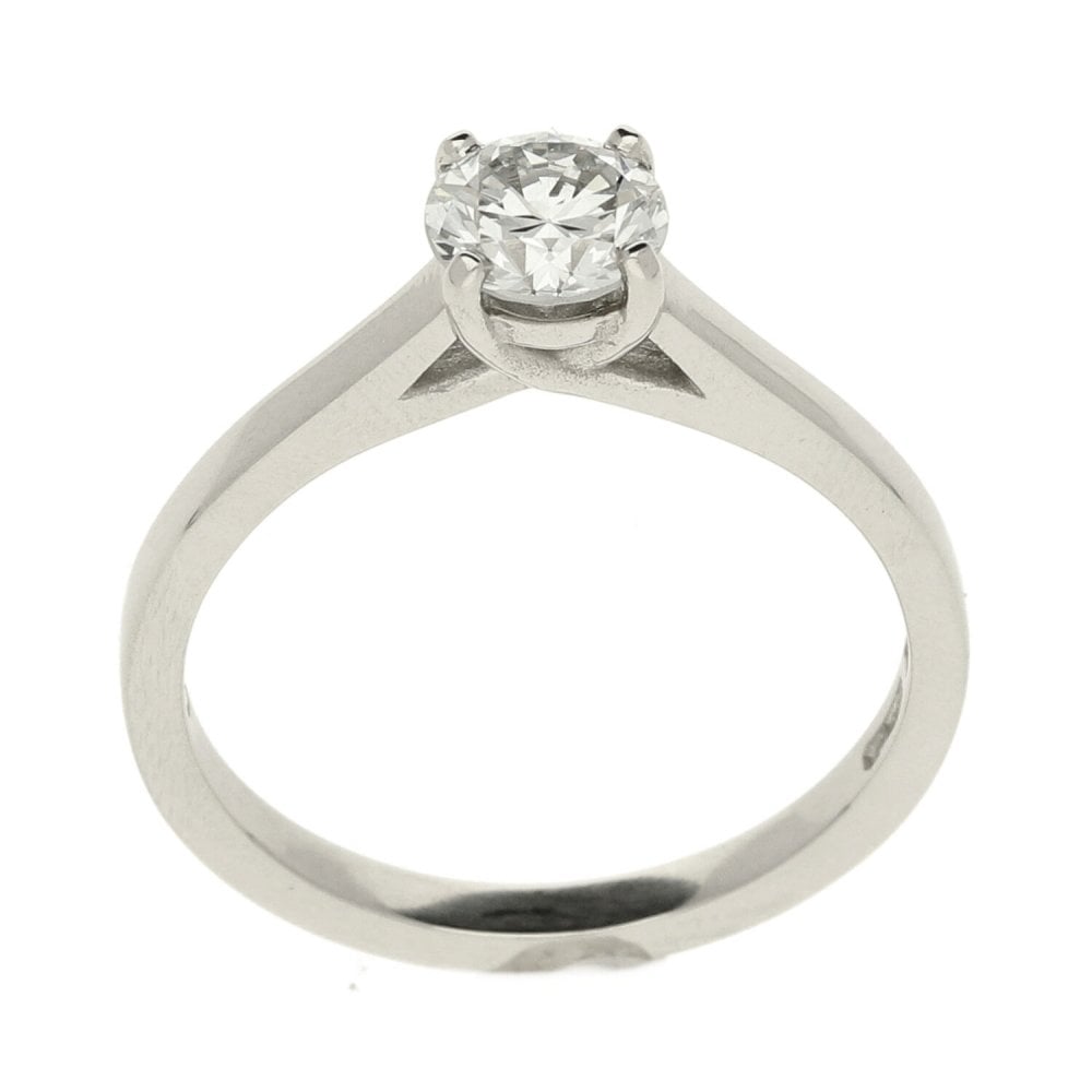 Ladies Platinum Diamond Engagement Ring - Size M - 0.68ct