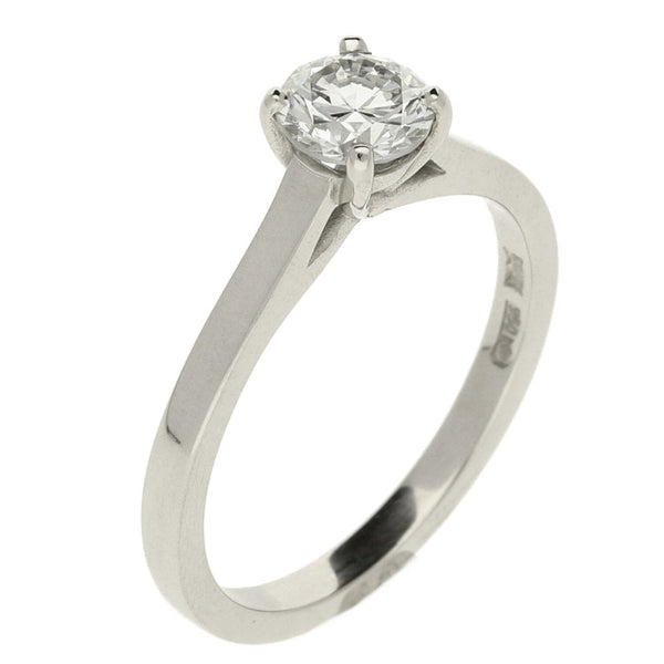 Ladies Platinum Diamond Engagement Ring - Size M - 0.68ct