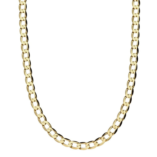 Gents 9ct Yellow Gold Curb Chain - 30" - 14.7g