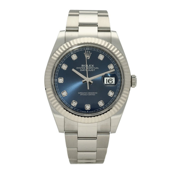Datejust 126334 - Men's Watch - Blue Diamond Dial - 2022