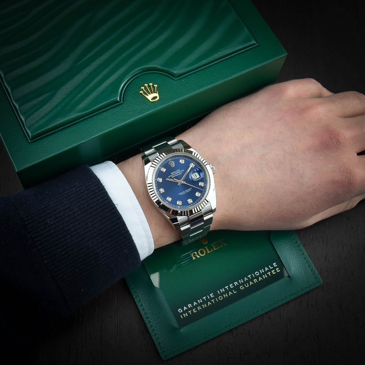 Datejust 126334 - Men's Watch - Blue Diamond Dial - 2022