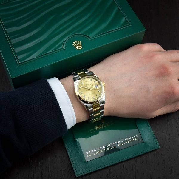 Datejust 126203 - Mens Watch - Champagne Diamond Dial  - 2022