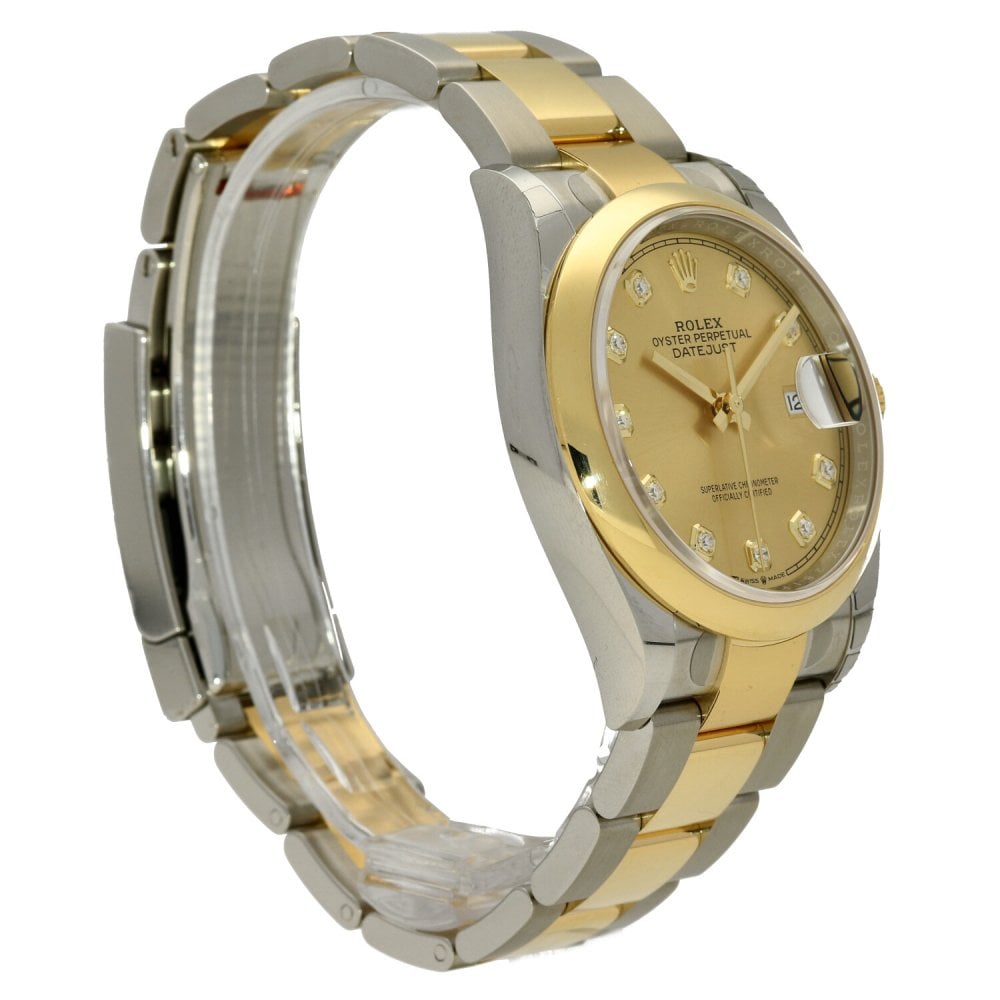 Datejust 126203 - Mens Watch - Champagne Diamond Dial  - 2022