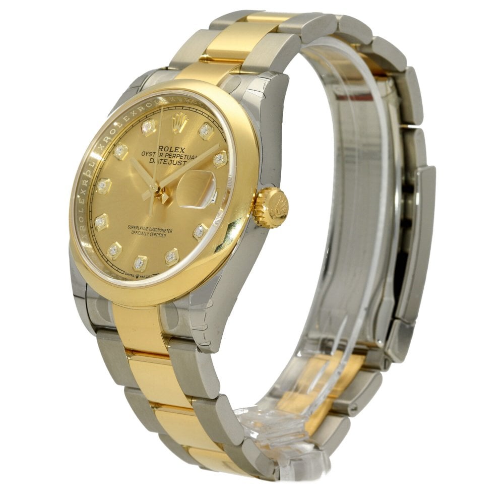 Datejust 126203 - Mens Watch - Champagne Diamond Dial  - 2022