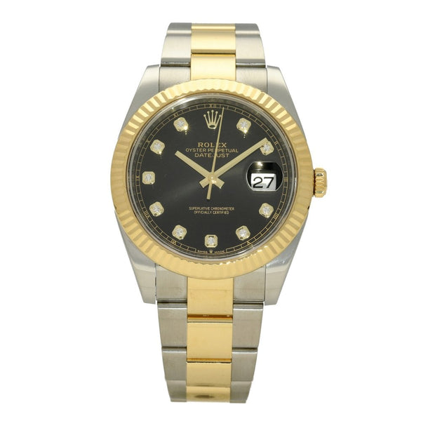 Datejust 126333 - Mens Watch - Black Diamond Dial - 2020
