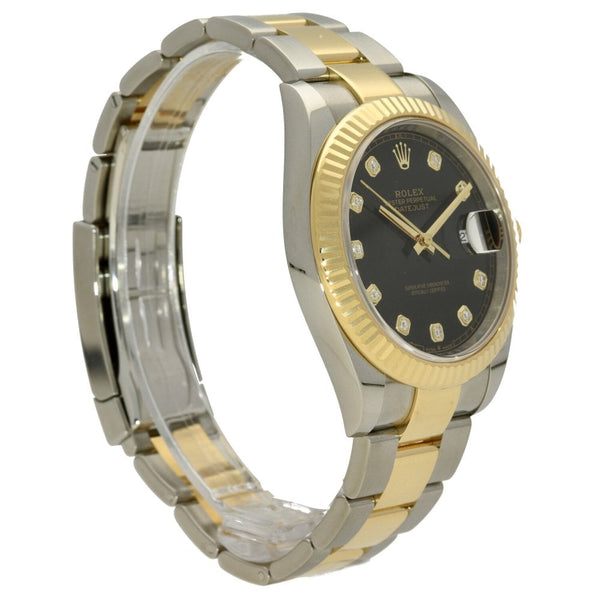 Datejust 126333 - Mens Watch - Black Diamond Dial - 2020