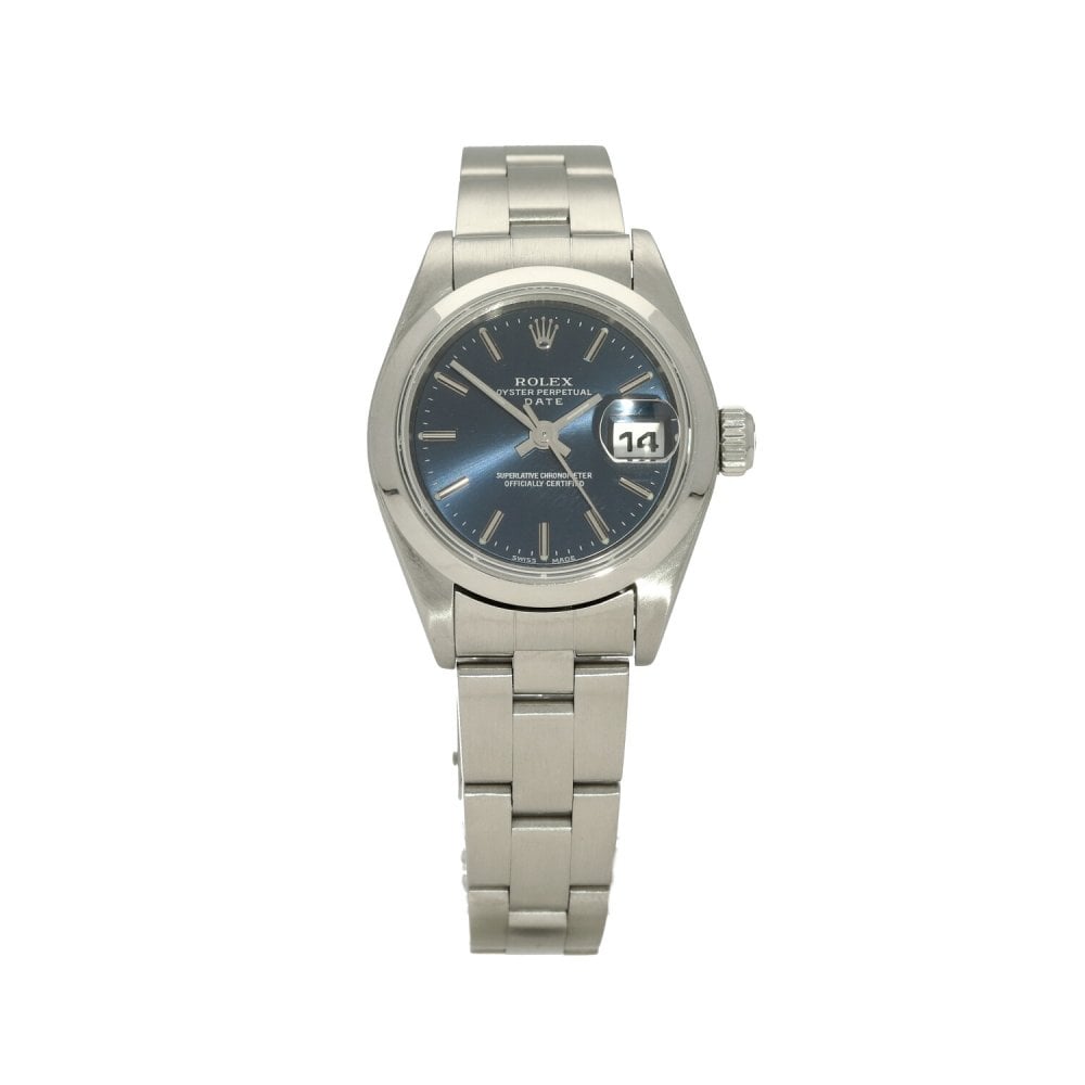 Oyster Perpetual Date 79160 - Ladies Watch - Blue Dial - 1998