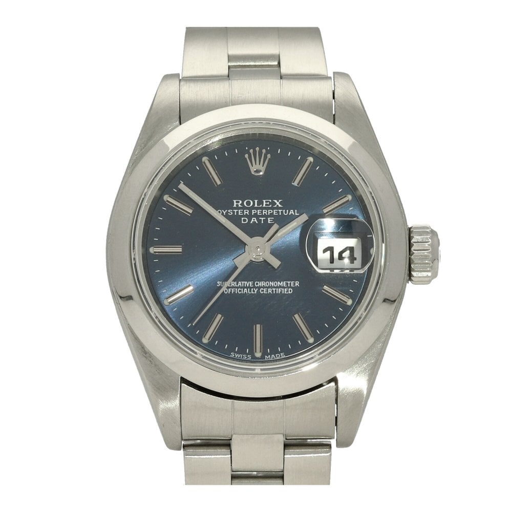 Oyster Perpetual Date 79160 - Ladies Watch - Blue Dial - 1998