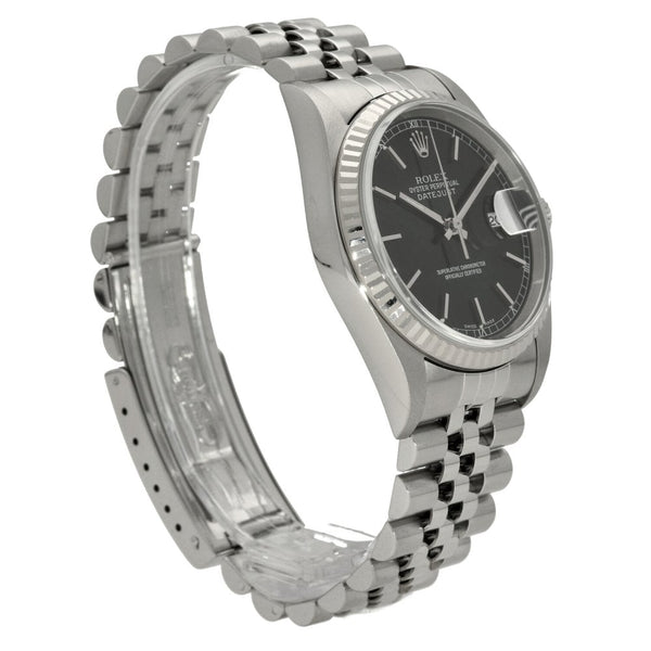 Datejust 16234 - Mens Watch - Black Dial - 2004
