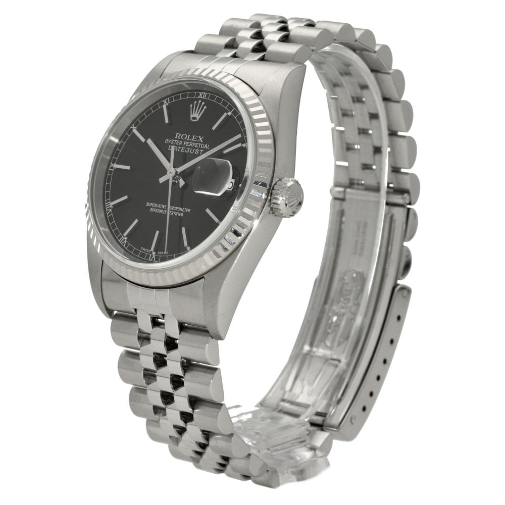 Datejust 16234 - Mens Watch - Black Dial - 2004