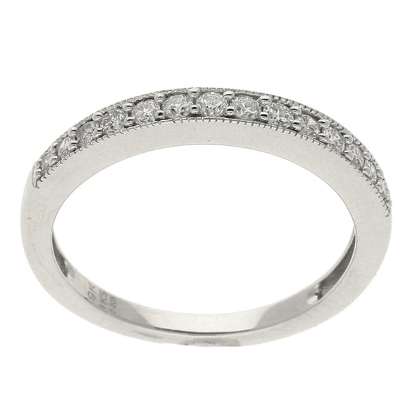 Ladies 9ct White Gold Diamond Eternity Ring - Size K - 0.25ct