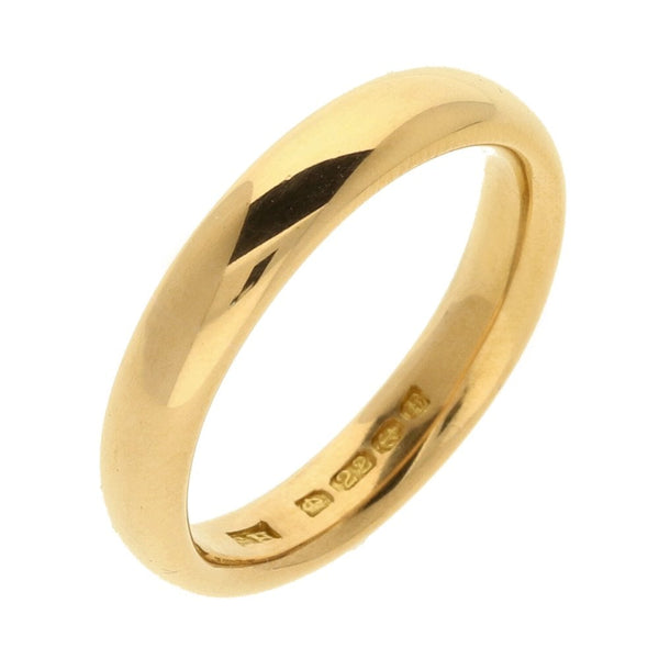 Ladies 22ct Yellow Gold Wedding Ring - Size L½ - 3mm