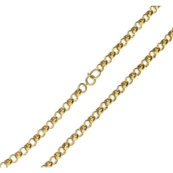 Men's 9ct Yellow Gold Belcher Chain - 29''