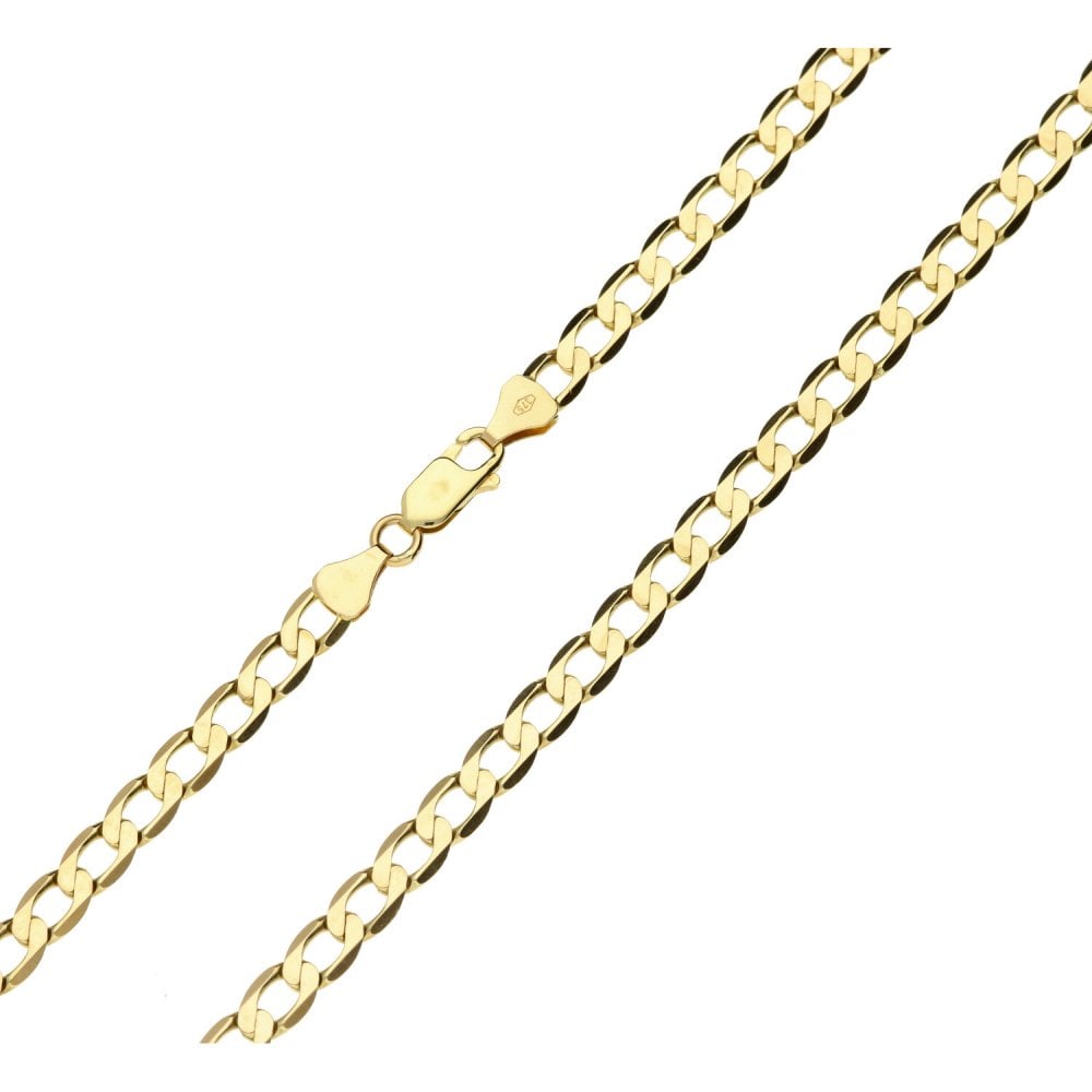 Ladies 9ct Yellow Gold 20" Curb Chain -  14.8g