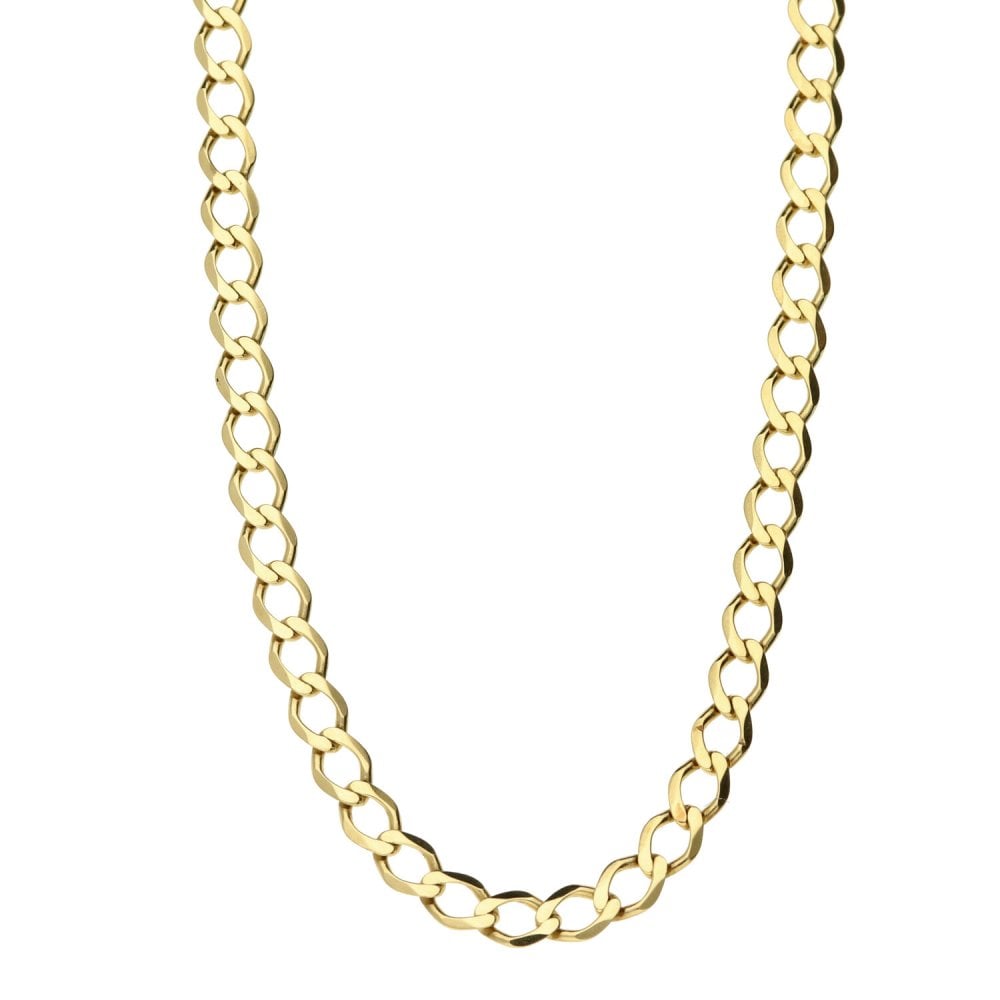 Ladies 9ct Yellow Gold Curb Chain - 20"