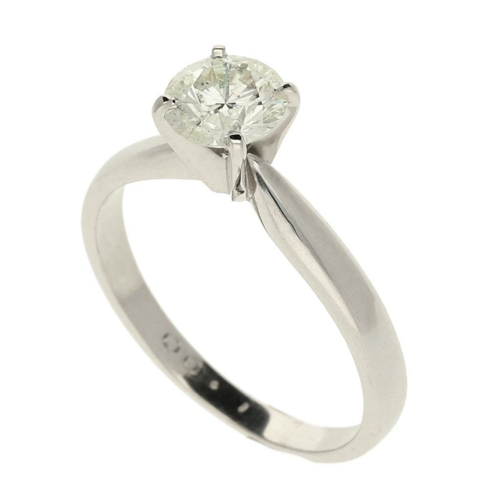 Ladies 18ct White Gold Diamond Engagement Ring - 1.00ct