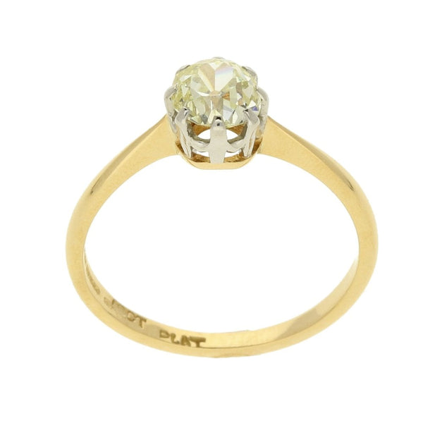 Ladies 14ct Yellow Gold Diamond Engagement Ring - 0.78ct
