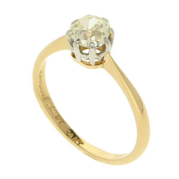 Ladies 14ct Yellow Gold Diamond Engagement Ring - 0.78ct