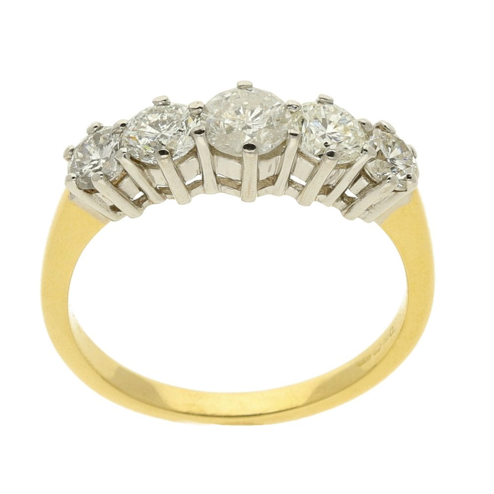 Ladies 18ct Yellow Gold Diamond Eternity Ring - Size P½ - 1.50ct