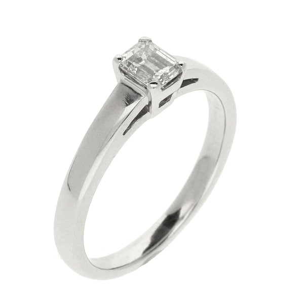 Ladies 18ct White Gold Diamond Engagement Ring - Size L - 0.40ct